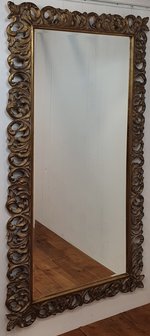 Franse spiegel passpiegel antiek  100 x 200 cm