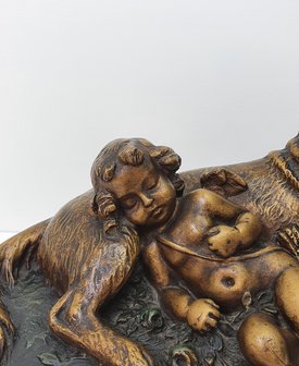hond met cupido liefde en trouw A de Ranieri  Amour Fidelite   