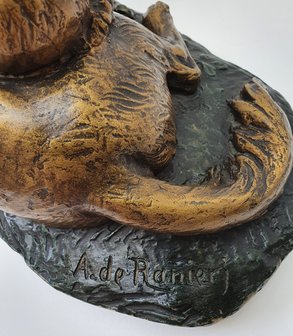 hond met cupido liefde en trouw A de Ranieri  Amour Fidelite   