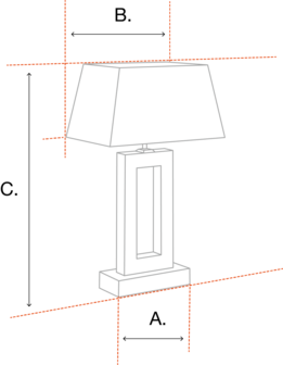 Lampje zwart met messing detail klein smal met rimpel plooikap