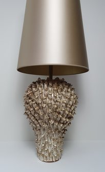 exclusieve keramische lampenvoet koraal vaas model Lumi&egrave;re verlichting met bijpassende handgemaakte kap 