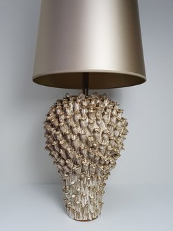 exclusieve keramische lampenvoet koraal vaas model Lumière verlichting met bijpassende handgemaakte kap 