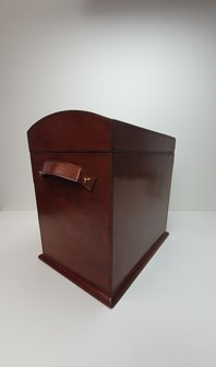 bruin leren reisbox juwelen