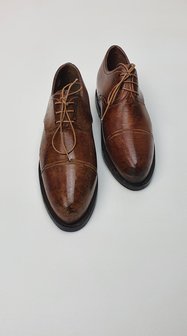 bruin heren schoen met veter 