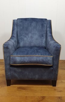 fauteuil in velvet petrol