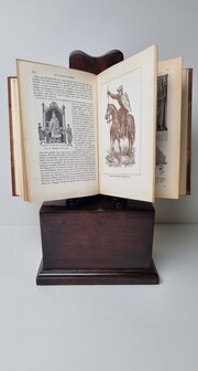 houten boek standaard of schilderij standaard mahonie