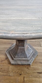 ronde eetkamer tafel naturel hout
