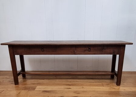 antiek eiken wandtafel