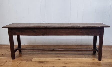 anteiek eiken wandtafel met 2 laden