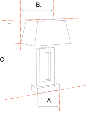 Tafel lamp zwart met messing detail en zandkleurig beige handgemaakte lampenkap 