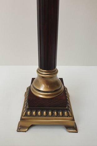 klassiek messing hout lamp met met exclusieve kap kaart van Londen 