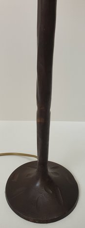 bronzen voet Stout verlichting met brick kap 