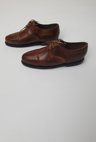 bruin heren schoen met veter 