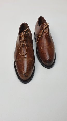 bruin heren schoen met veter 
