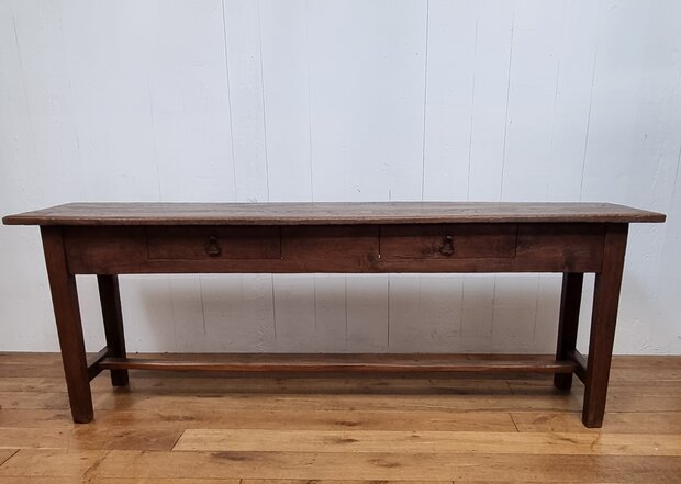 antiek eiken wandtafel