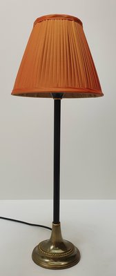 smal tafellampje incl. oranje plooikapje