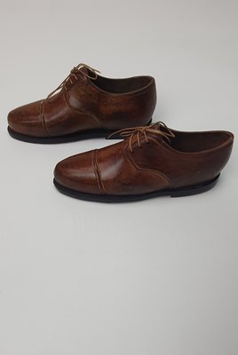 bruin heren schoen met veter