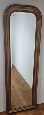 Franse facet geslepen spiegel strak met afgeronde hoeken