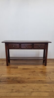 VERKOCHR  VERKOCHT   Oude mooie sidetable / wandtafel eiken