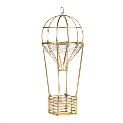 metalen hete luchtballon goud 154 cm