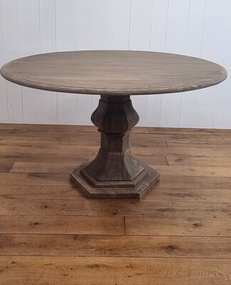 ronde eetkamer tafel naturel hout