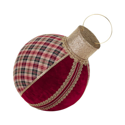 grote stoffen kerstbal